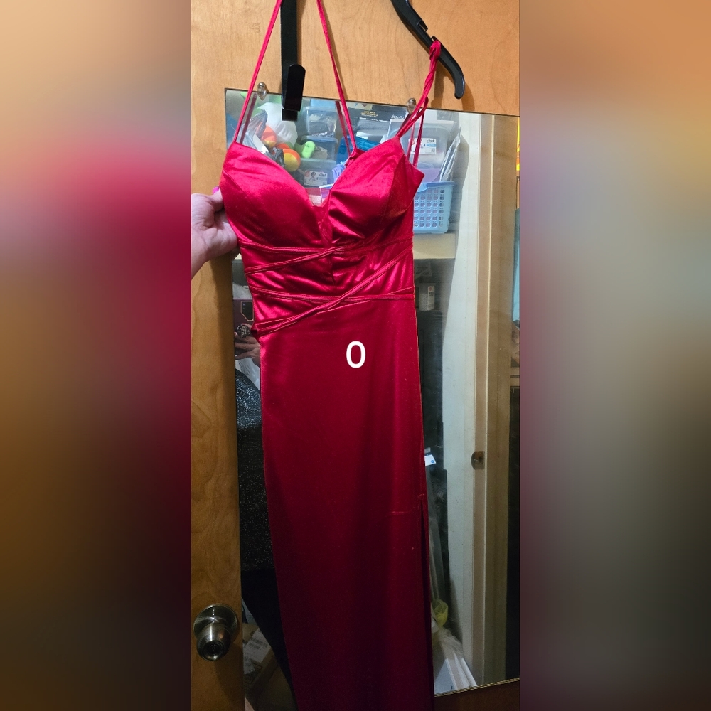 Red gown